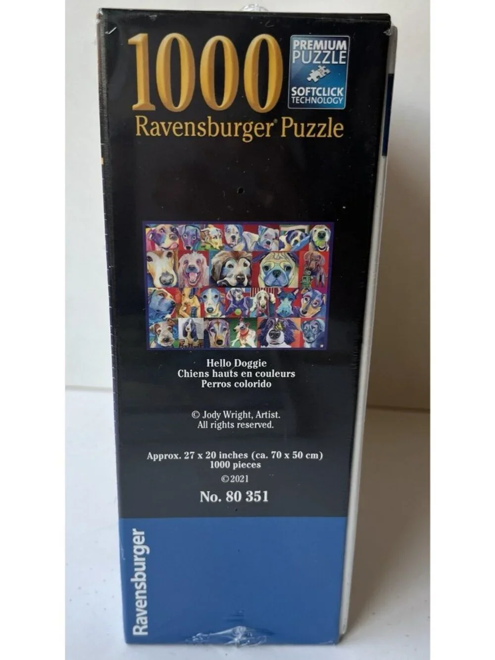 Sealed Ravensburger 1000 Piece Puzzle Hello Doggie 2021 Rescue Dog Lover Gift